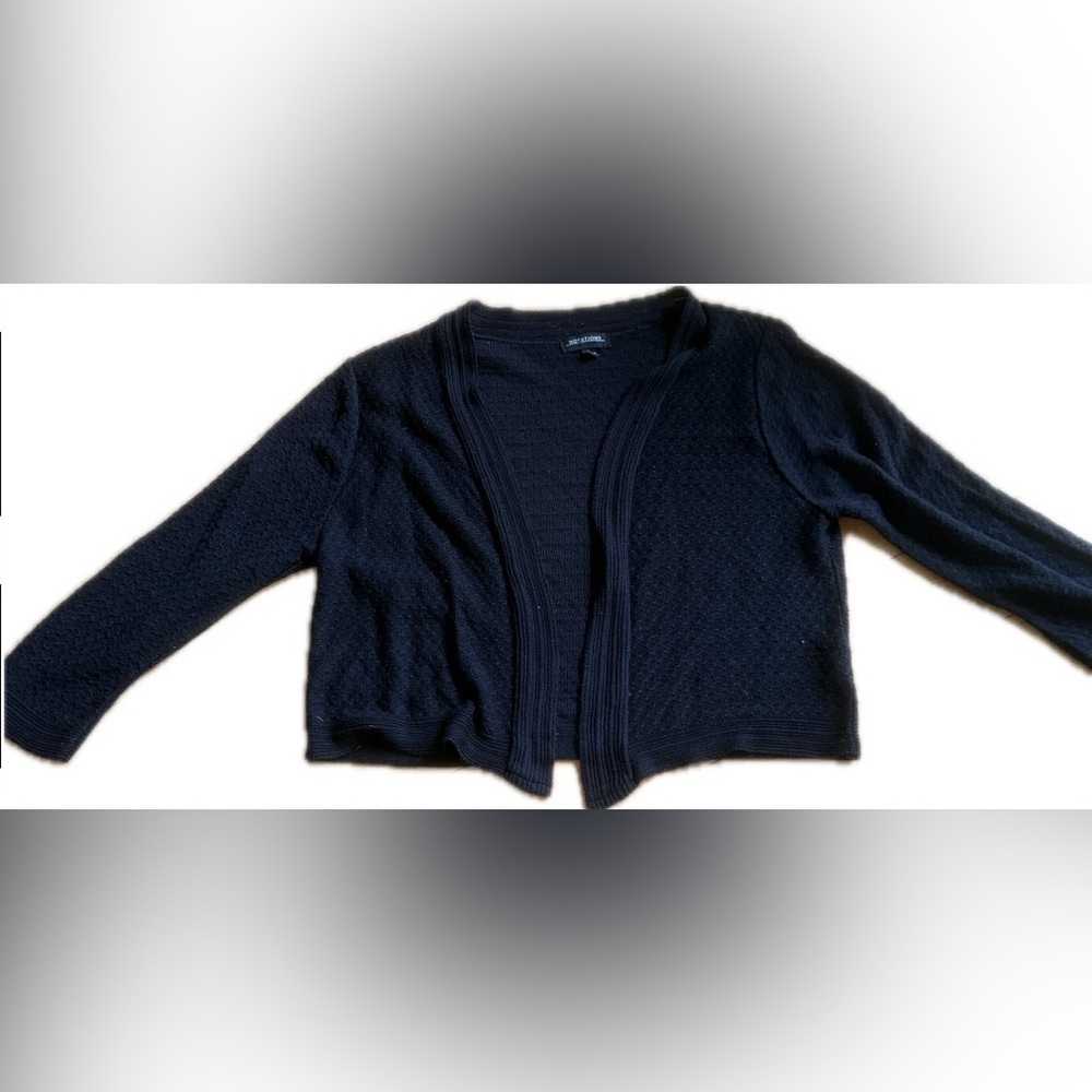 Notations Black Women's Cardigan Sweater - Picture 9 of 11